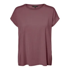 T-shirt Regular Fit Col rond Manches courtes Longueur regular rose Lucie