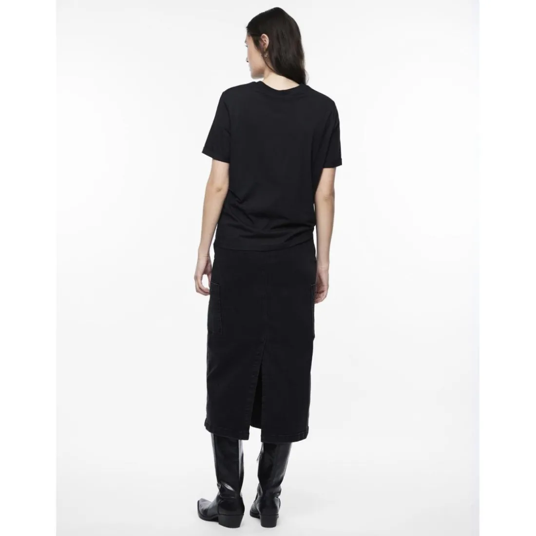 T-shirt regular fit manches courtes noir Ione