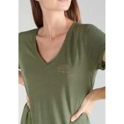 T-shirt Smallvtrame kaki vert