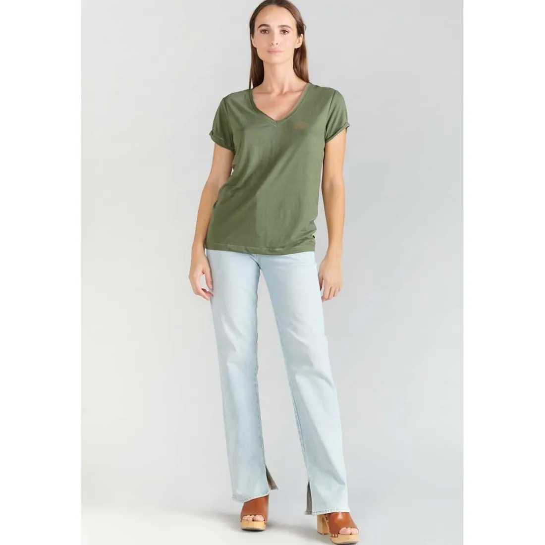 T-shirt Smallvtrame kaki vert