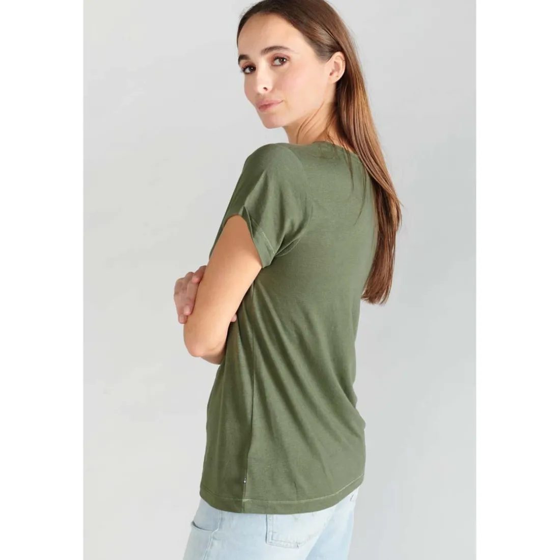 T-shirt Smallvtrame kaki vert