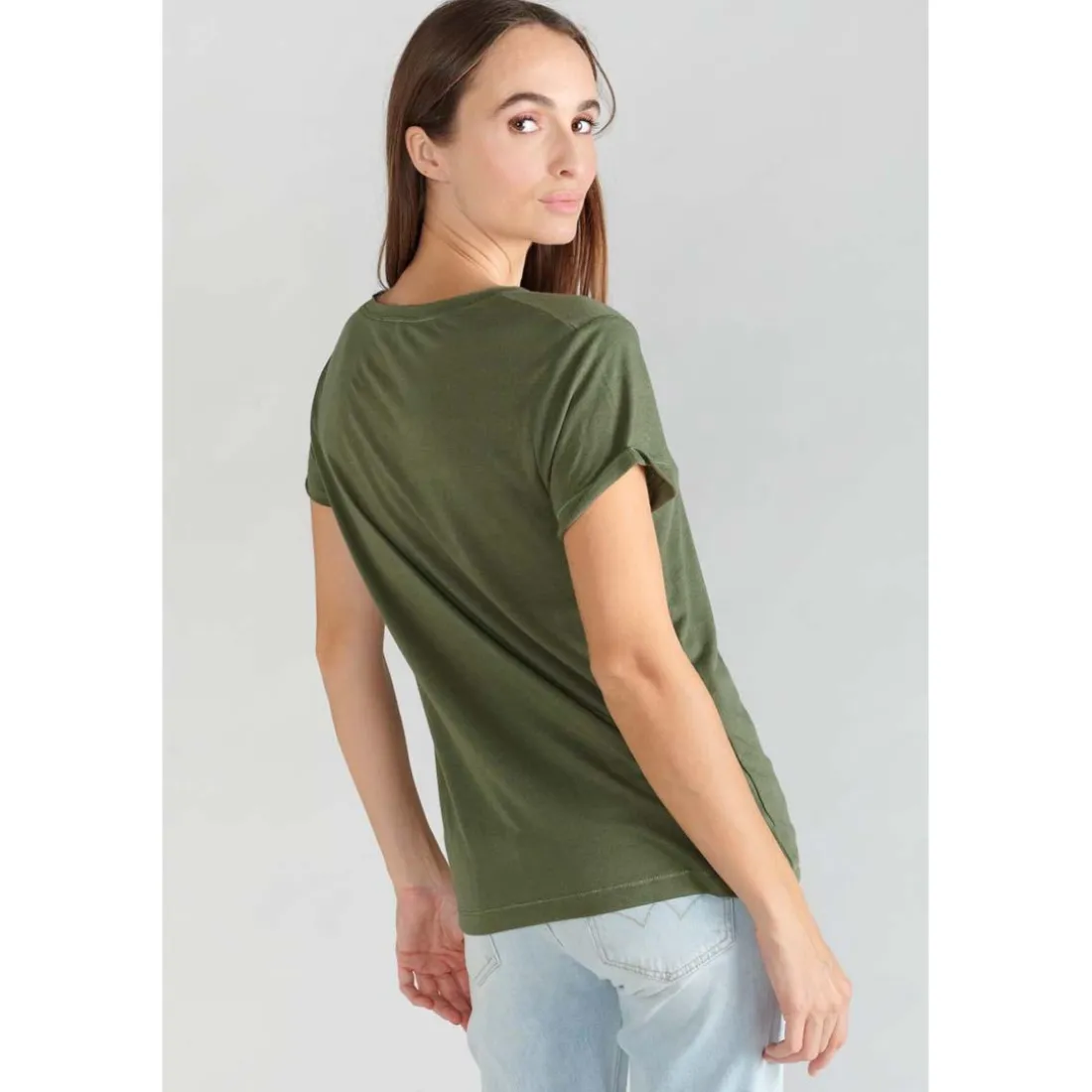 T-shirt Smallvtrame kaki vert