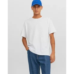 T-shirt Standard Fit Col rond Manches courtes Blanc en coton Jose