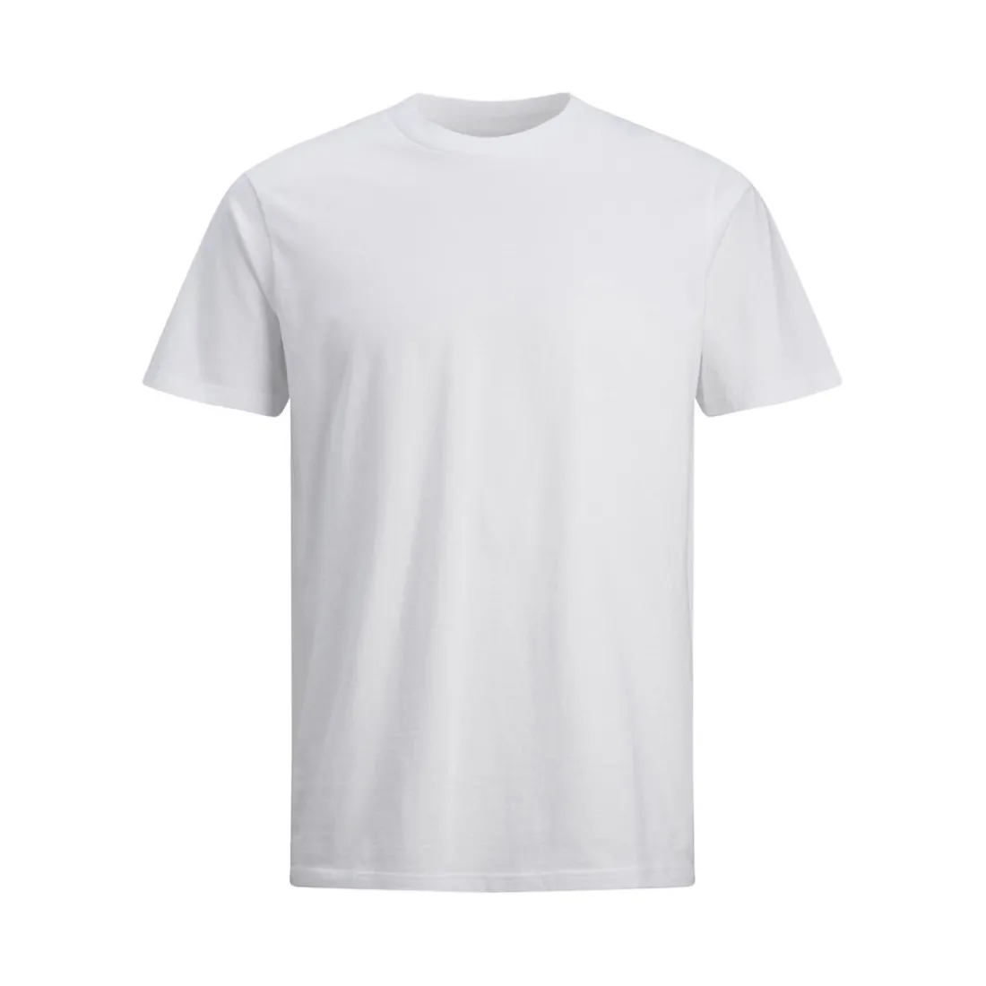 T-shirt Standard Fit Col rond Manches courtes Blanc en coton Jose