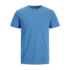 T-shirt Standard Fit Col rond Manches courtes Bleu en coton Walt