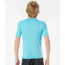 T-shirt surf anti-UV garçon manches courtes Bleu Rip Curl