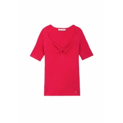 T-Shirt THERESA rouge en viscose