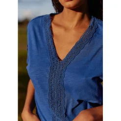T-shirt TILA bleu en coton