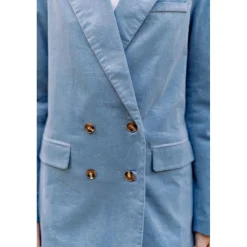 Veste bleu gris VICTOIRE en coton