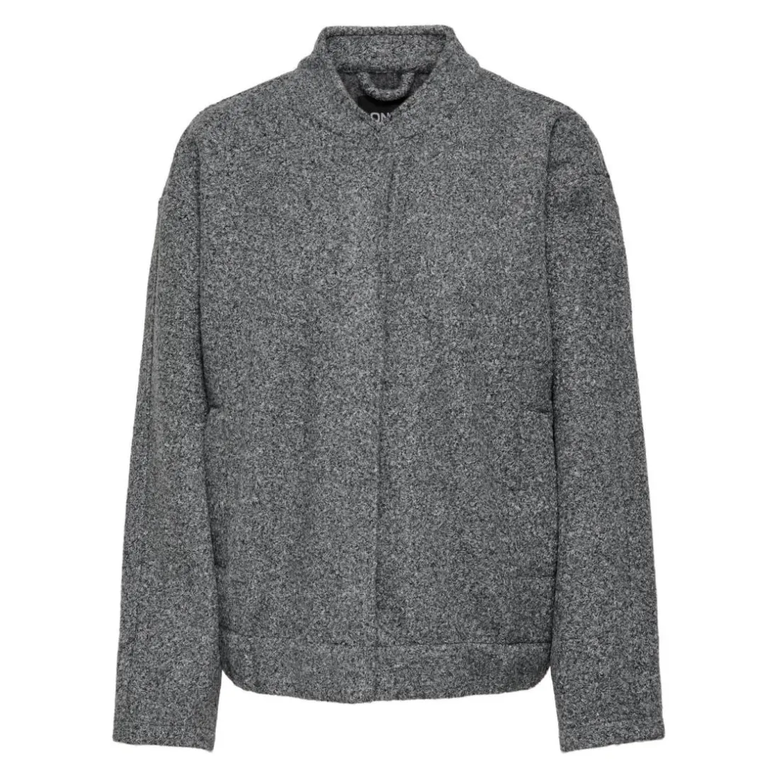 Veste bomber col rond gris foncé Lyra