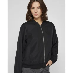 Veste bomber zippée Papaya noir Maëlys Lara