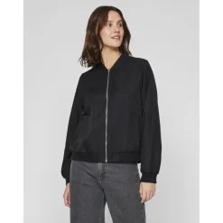 Veste bomber zippée Papaya noir Maëlys Lara