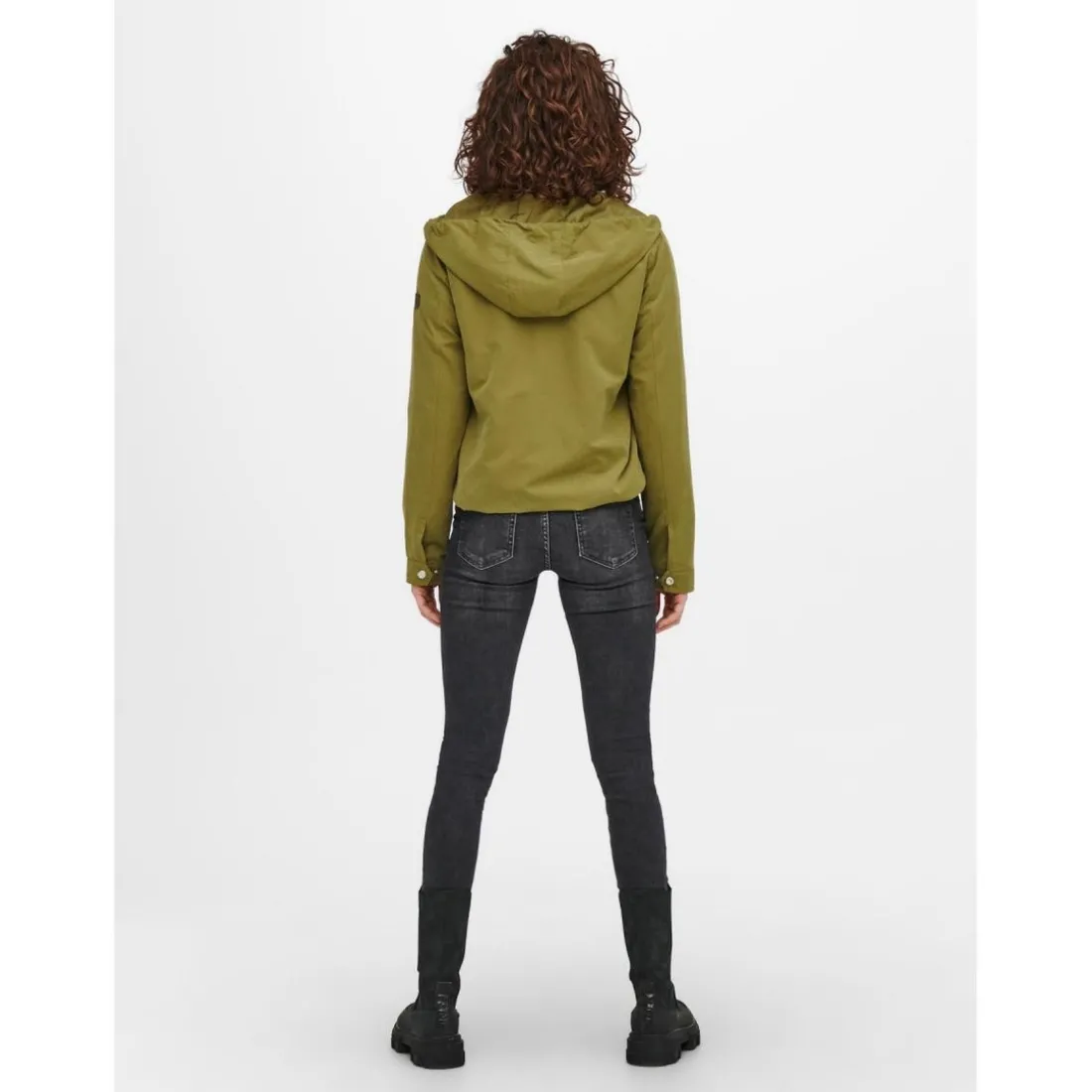 Veste Capuche Manches longues vert Dina