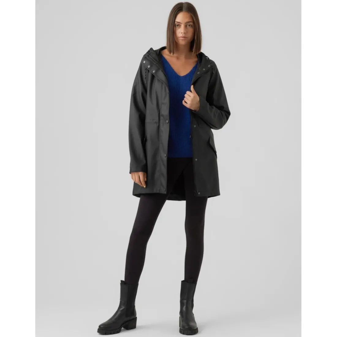 Veste Capuche Manches longues noir Mae
