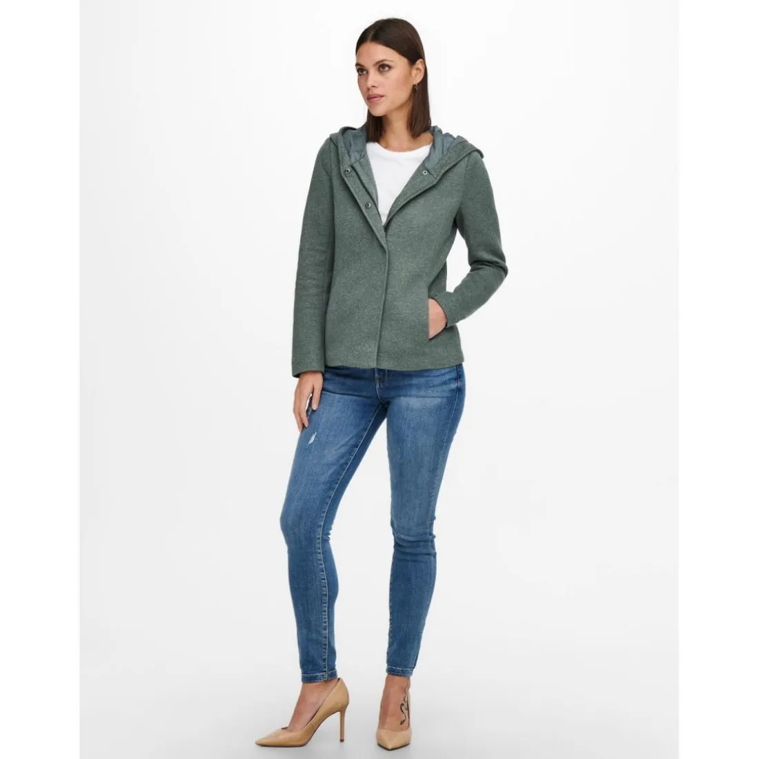 Veste Capuche Manches longues vert Sara