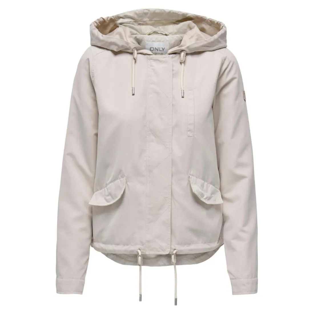 Veste Capuche Manches longues beige