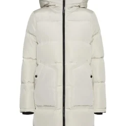 Veste Capuche Manches longues Au-dessus du genou beige