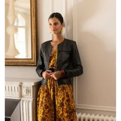 Veste cintrée effet cuir 3 Suisses femme - Noir