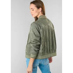 Veste CLAVEL vert en coton