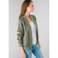 Veste CLAVEL vert en coton