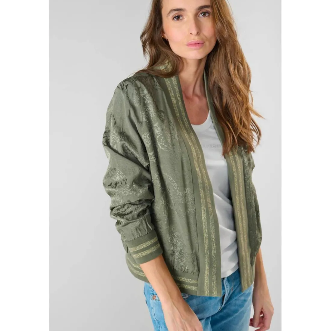 Veste CLAVEL vert en coton
