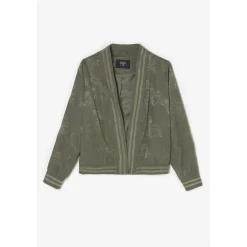 Veste CLAVEL vert en coton
