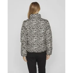 Veste col montant haut gris clair