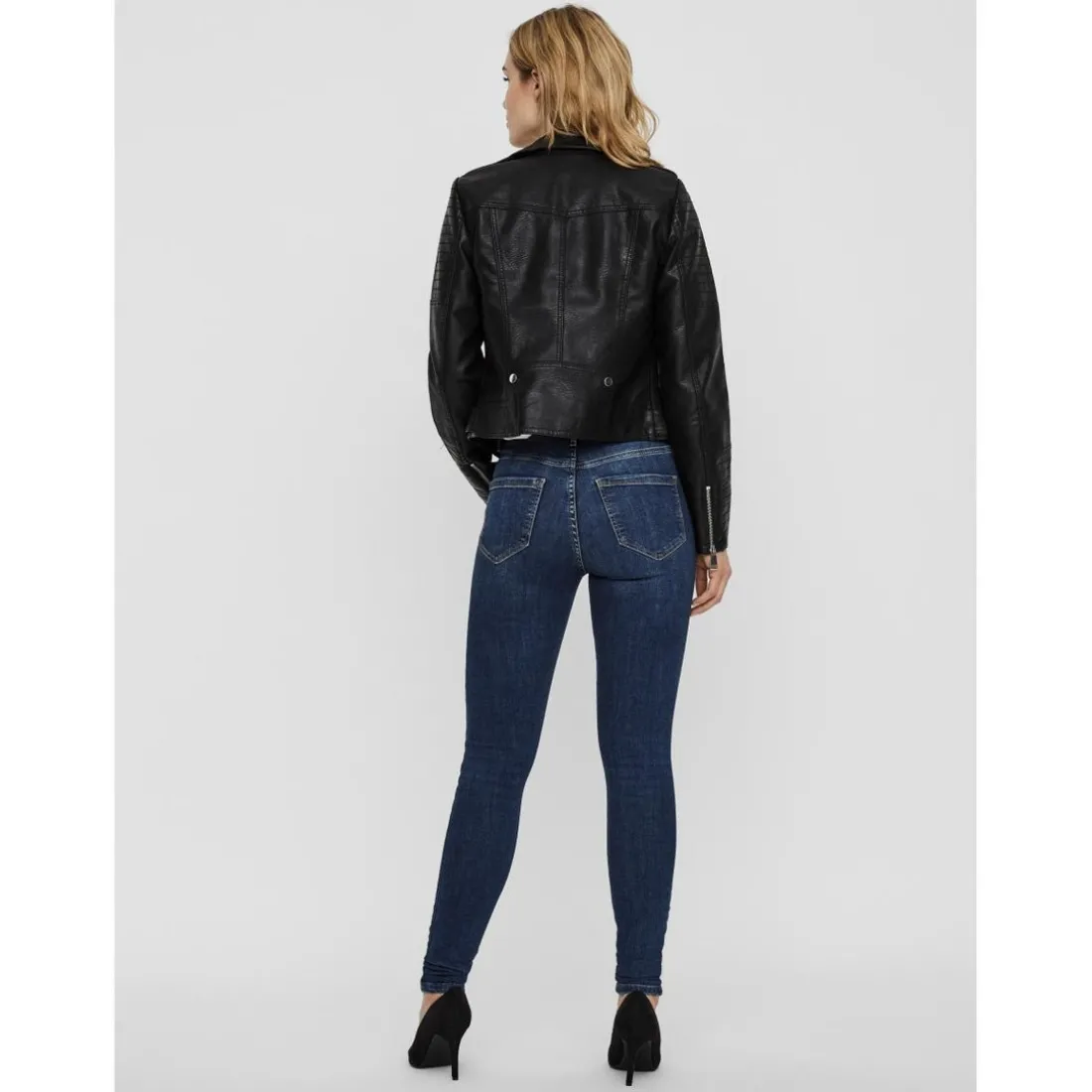Veste Col motard Manches longues noir Hope