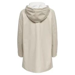 Veste de pluie capuche gris clair Ione