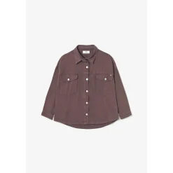 Veste Eliza en jeans lie de vin violet
