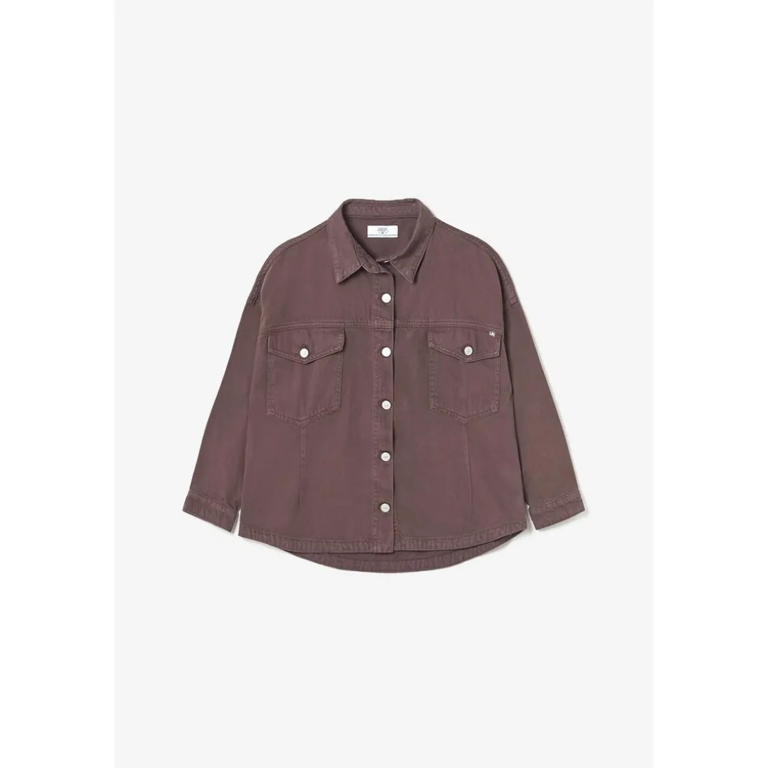 Veste Eliza en jeans lie de vin violet