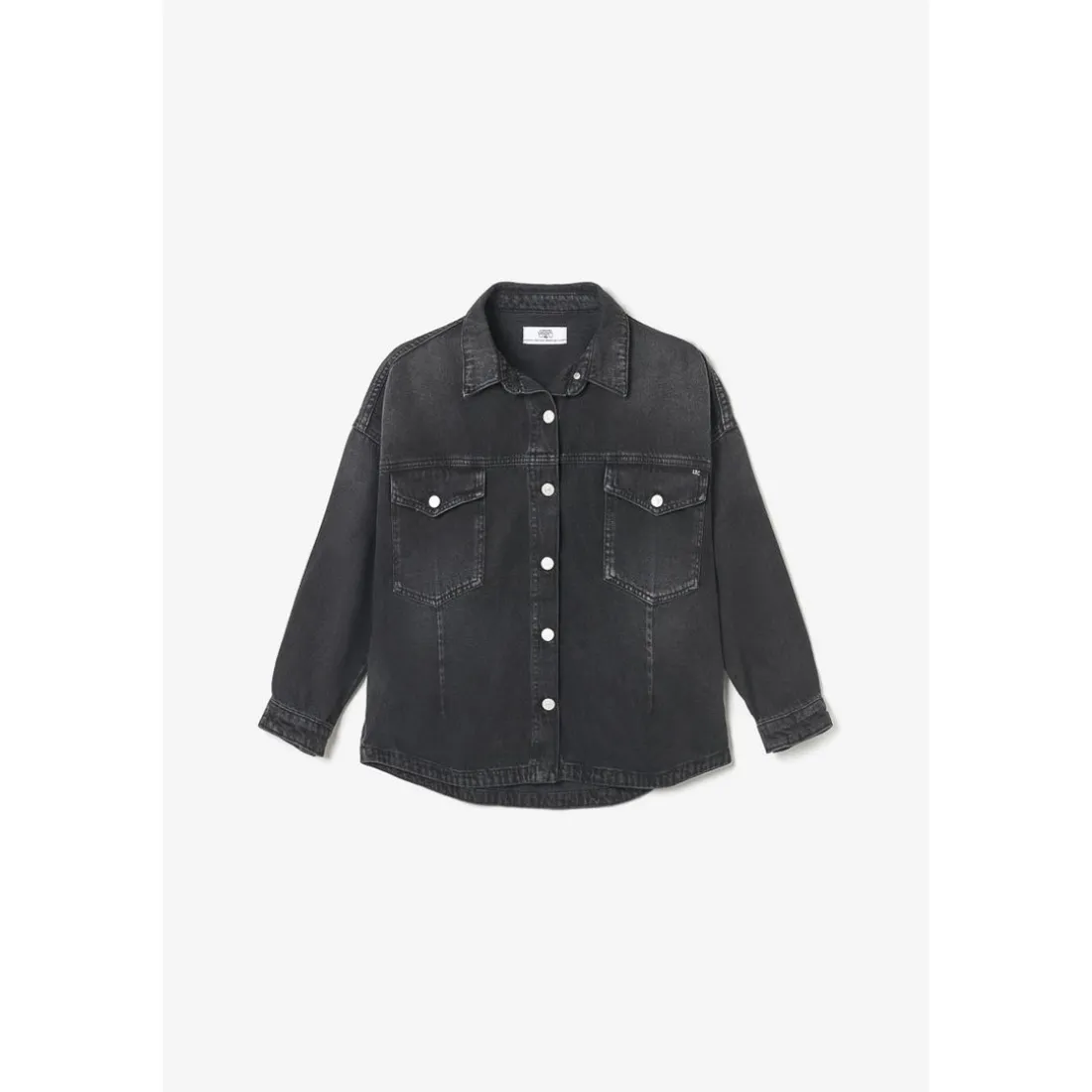 Veste Eliza en jeans noir délavé