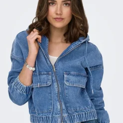 Veste en jean bleu denim Léa