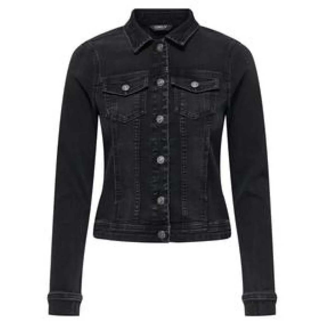 Veste en Jean noir mat Léa