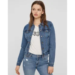 Veste en jean bleu Gia