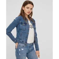 Veste en jean bleu Gia