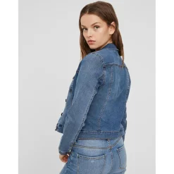 Veste en jean bleu Gia