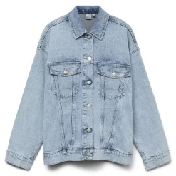 Veste en jean oversize Tessa bleu clair Mila