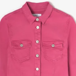 Veste en jeans, droite poches plaquées LILLY rose Lia