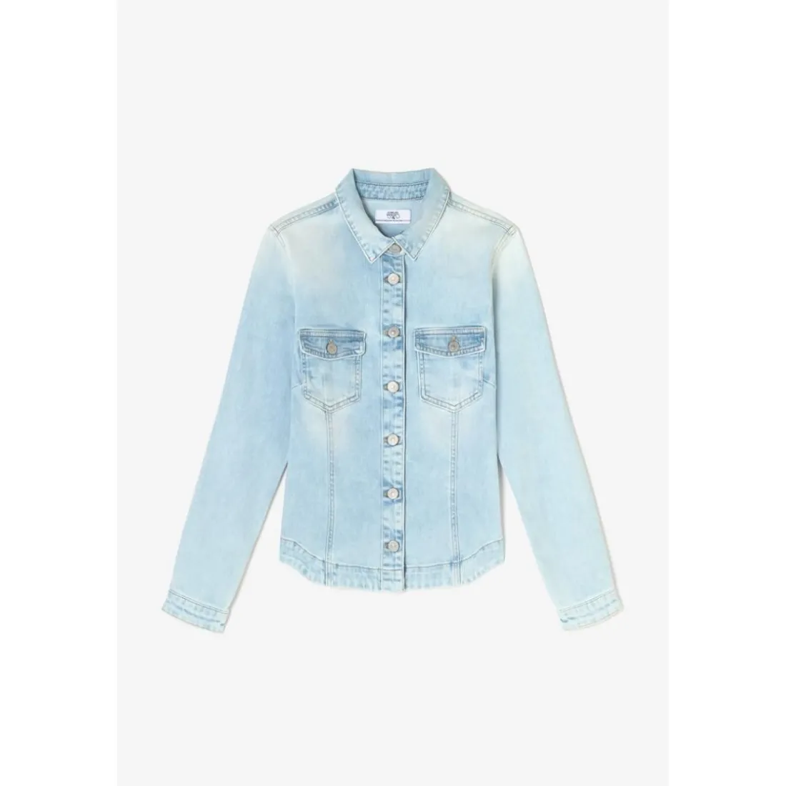 Veste en jeans, droite poches plaquées LILLY bleu Emma