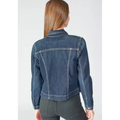 Veste en jeans Lilly bleu foncé