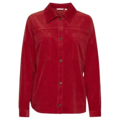 Veste femme rouge en coton