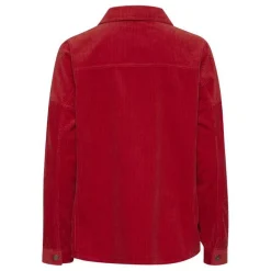 Veste femme rouge en coton