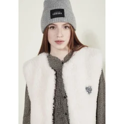 Veste fille sans manches OKAGI blanc Yara