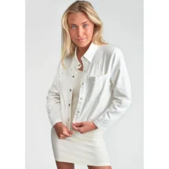 Veste fille YELENAGI blanc en coton