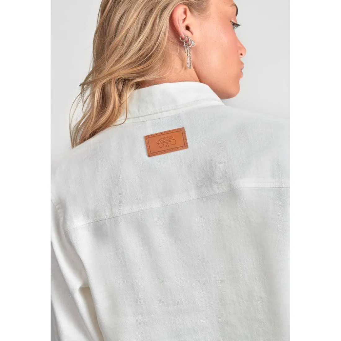 Veste fille YELENAGI blanc en coton