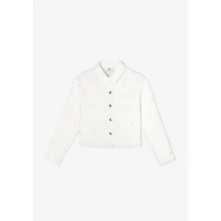 Veste fille YELENAGI blanc en coton