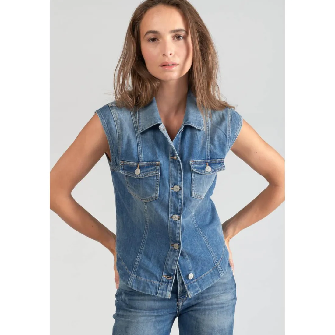 Veste GAINAT bleu en coton
