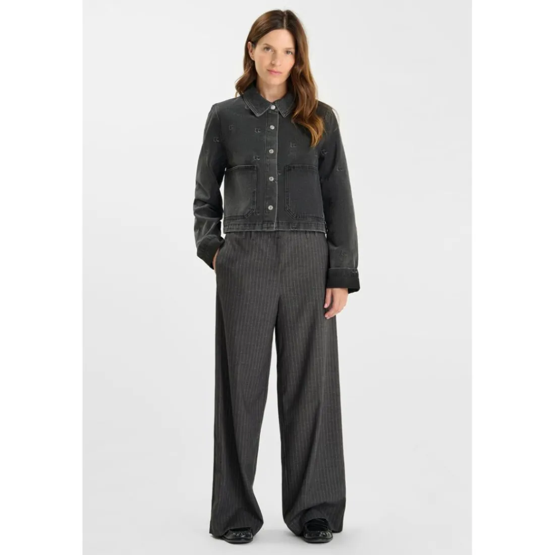 Veste gris Gigi en coton
