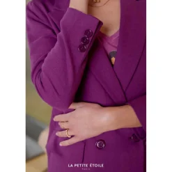 Veste Hilton violet en coton